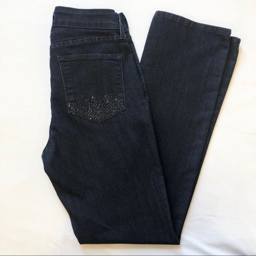 NYDJ | Bling pocket straight leg jeans 4